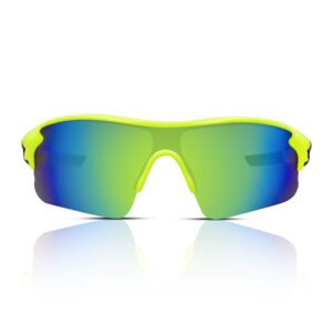 Sports Sunglasses (Neon Yellow Frame | Green-Blue Lens)