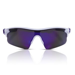 Sports Sunglasses (Black & White Frame | Black Lens)