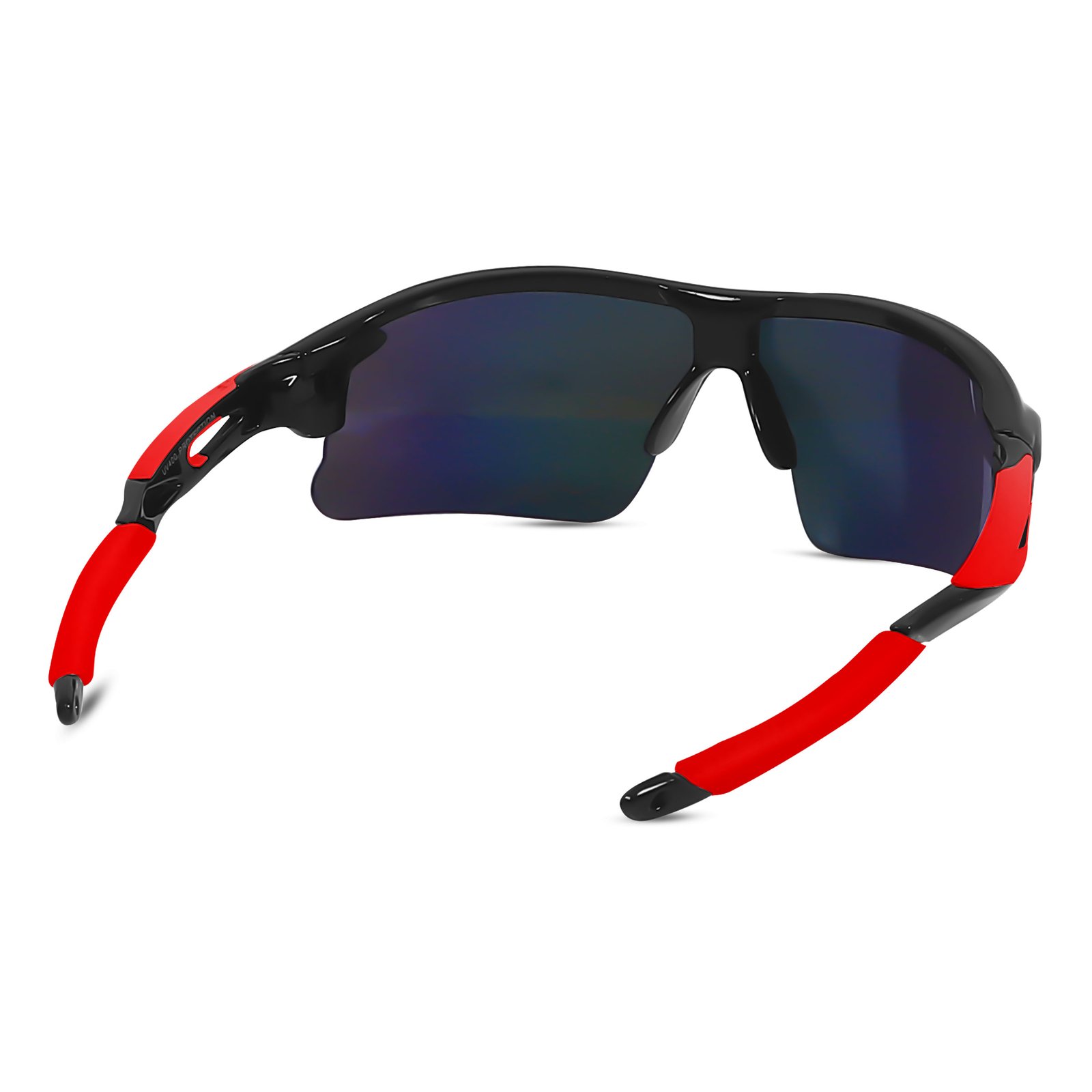 Sports Sunglasses (Red Frame | Rainbow Lens) - Image 4
