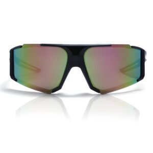 Play Black Red UV Protection Sports Sunglasses – Dual Color Stylish Frame for Men & Women