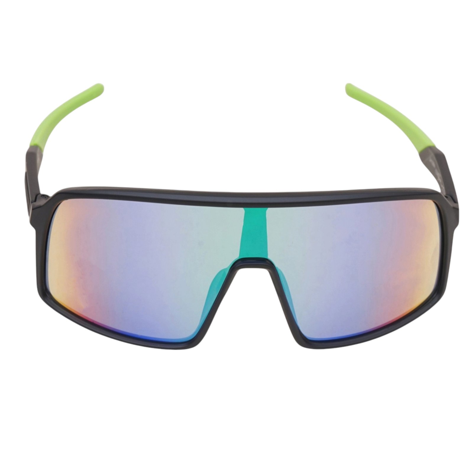 Black Green UV Protection Sports Sunglasses – Stylish Dual Tone Frame for Men & Women - Image 2