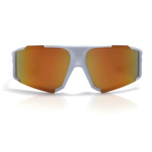 Play White UV Protection Sports Sunglasses – Modern White Frame with HD Lenses for Men & Women